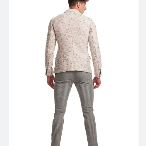 MR TURK by Trina Turk Size 42 Blazer Pink Floral Statement Sport Coat - Picture 6 of 9